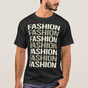 Camiseta Moda de texto blanco