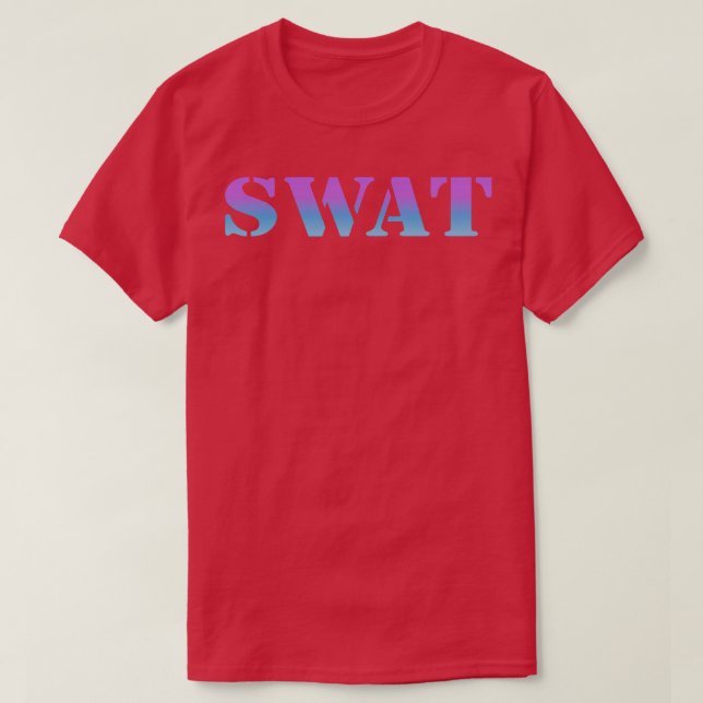 Camiseta Moda de texto Swat peligroso (Diseño del anverso)