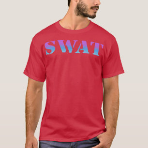 Camiseta Moda de texto Swat peligroso