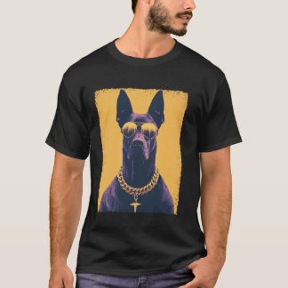 Camiseta Moda Divertida Doberman Tendencia