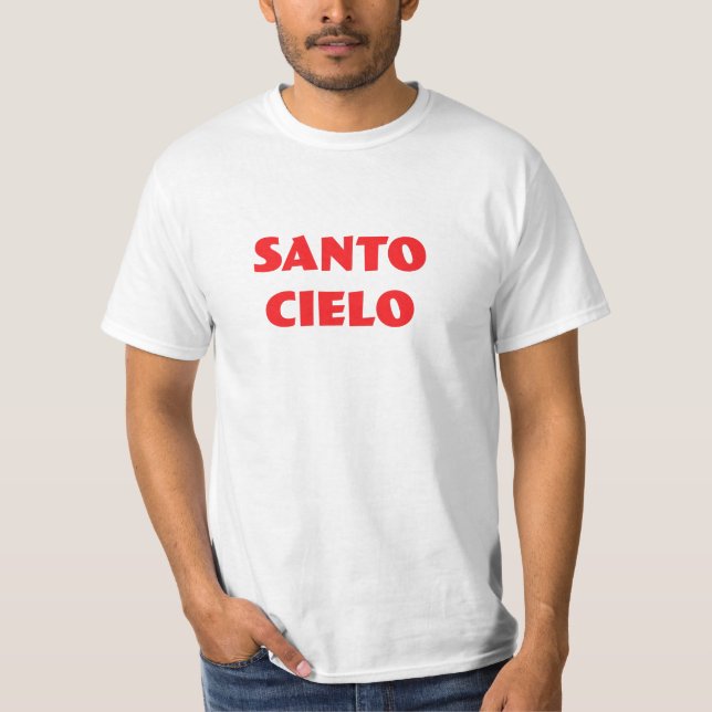 Camiseta Moda divertida italiana de Santo Cielo (Anverso)