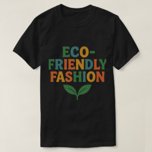 Camiseta Moda Ecológica Gráfica de Naturaleza Sostenible