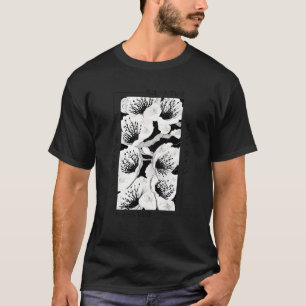 Camiseta Moda estética de flor floral de calzado japonesa