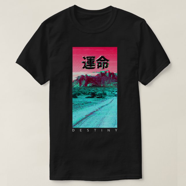Camiseta Moda estética de vaporwave Anime Gi de los años 80 (Diseño del anverso)