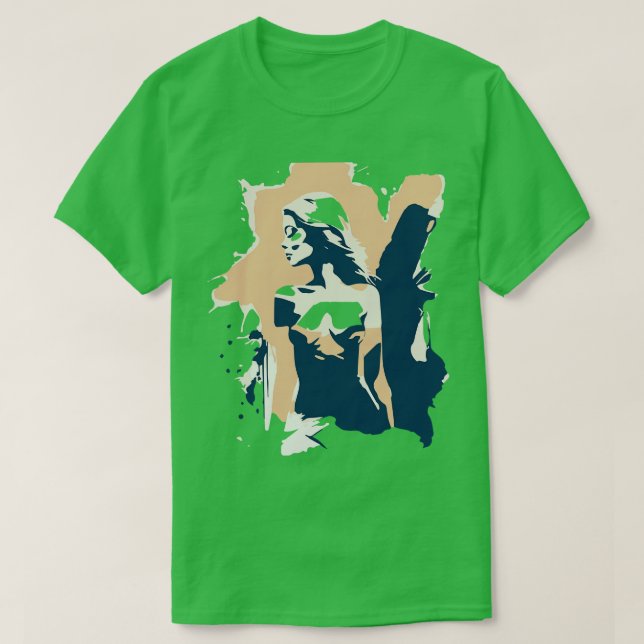 Camiseta moda femenina (Diseño del anverso)