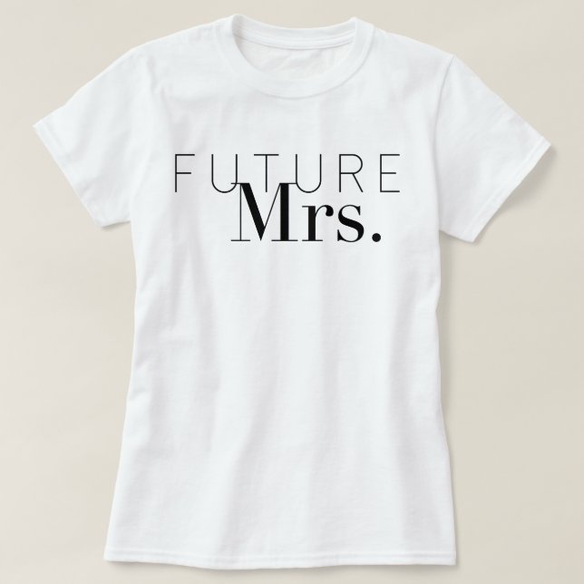 Camiseta Moda Futuro Sra. | Novia (Diseño del anverso)