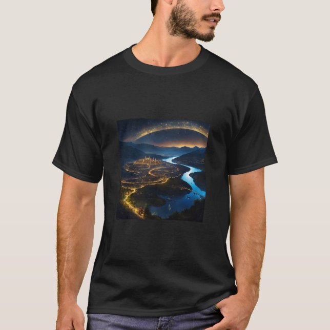 Camiseta Moda galáctica: Tema del espacio personalizado (Anverso)