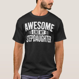 Camiseta Moda genial de padrastro increíble como mi hijastr