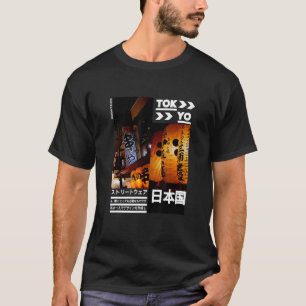 Camiseta Moda gráfica retro estética de la ropa de calle ja