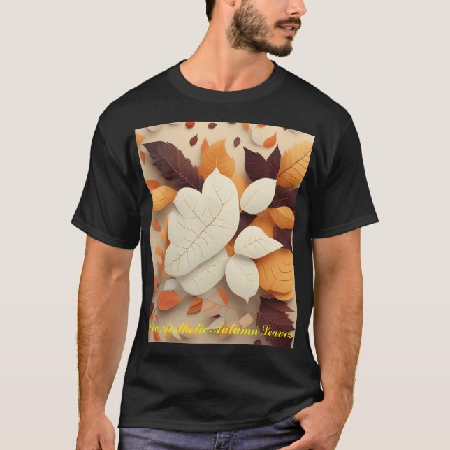Camiseta Moda Hojas estéticas de otoño (Anverso)