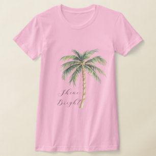 Camiseta Moda Oro Palm Tree