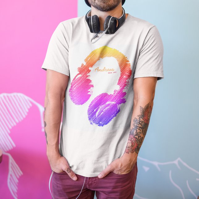 Camiseta moda personalizada DJ buenas vibraciones (Subido por el creador)