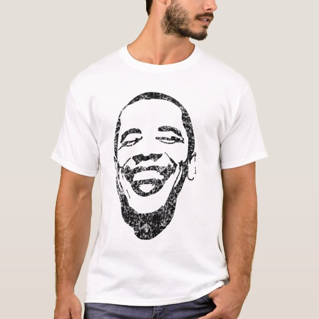 Camiseta Moda retra T de Obama (Anverso)
