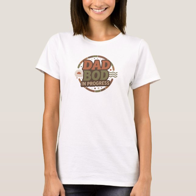 Camiseta Moda Retro PROGRESO DAD BOG Impreso (Anverso)