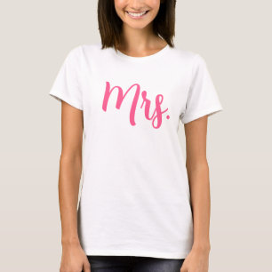 Camiseta Moda Sra. T-Shirt en escritura rosa moderna