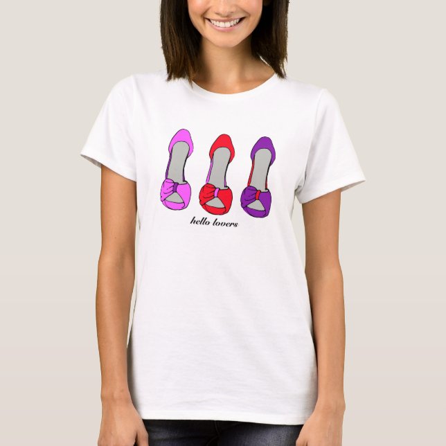 Camiseta Moda Stiletto Heels Shoe Lover (Anverso)