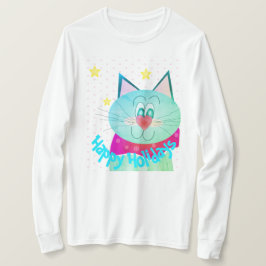 Camiseta Moda Turquoise Kitty Holiday