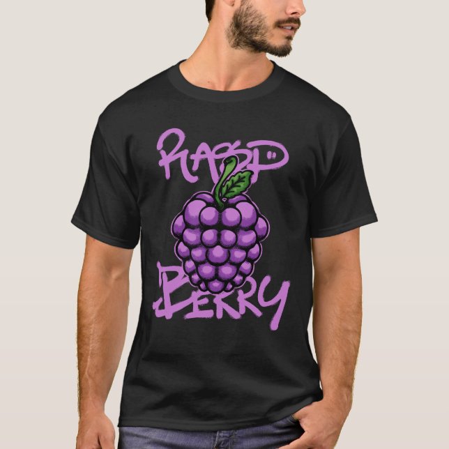 Camiseta moda urbana de frambuesa (Anverso)