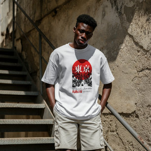 Camiseta Moda urbana de Tokio Japón – Ciudad japonesa roja