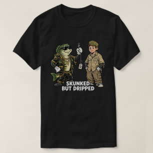Camiseta Moda urbana divertida de pesca con mala suerte