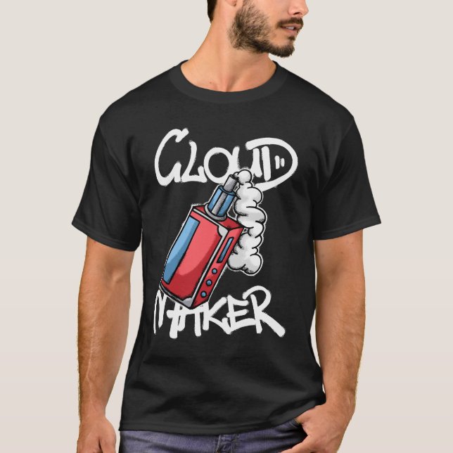Camiseta moda urbana vapear fumar (Anverso)