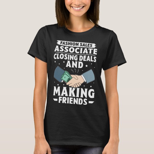 Camiseta Moda Ventas Asociadas Acuerdos De Cierre Y Fabrica (Anverso)