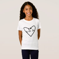 Moda Wild One Script Arrow Heart Boho