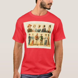 Camiseta Moda y estilo de vida europeos antiguos Edad Media