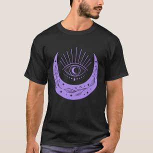 Camiseta Moda y tercer ojo Nueva era Espiritual Yoga Púrpur