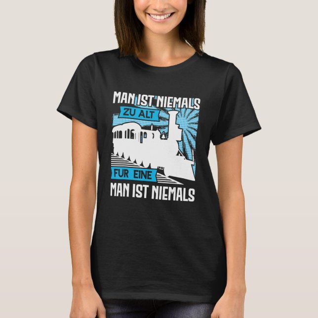 Camiseta Model railway locomotive railway saying steam loco (Anverso)