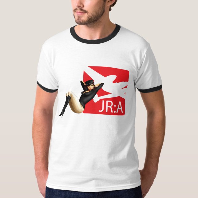 Camiseta modela 'Juan Ross del chica: American (Anverso)