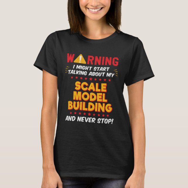 Camiseta Modelo a escala Edificio Maqueta Bromas Gráfica (Anverso)
