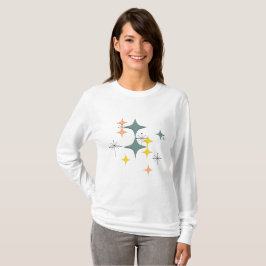 Camiseta Modelo atómico moderno de Eames Starbursts de los
