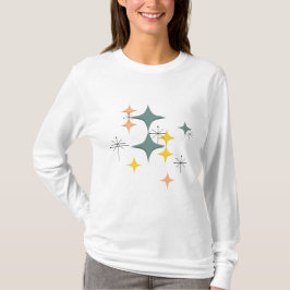 Camiseta Modelo atómico moderno de Eames Starbursts de los