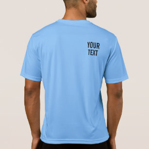 Camiseta Modelo azul de Carolina de doble cara para hombres