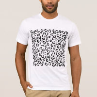 Modelo blanco y negro del estampado leopardo