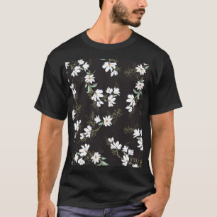 Camiseta Modelo brillante sin soldadura floral de Magnolia