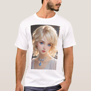 Camiseta modelo con collar