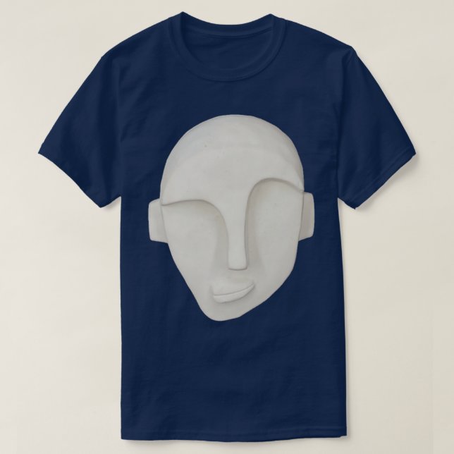 Camiseta Modelo de arcilla facial cruzada (Diseño del anverso)