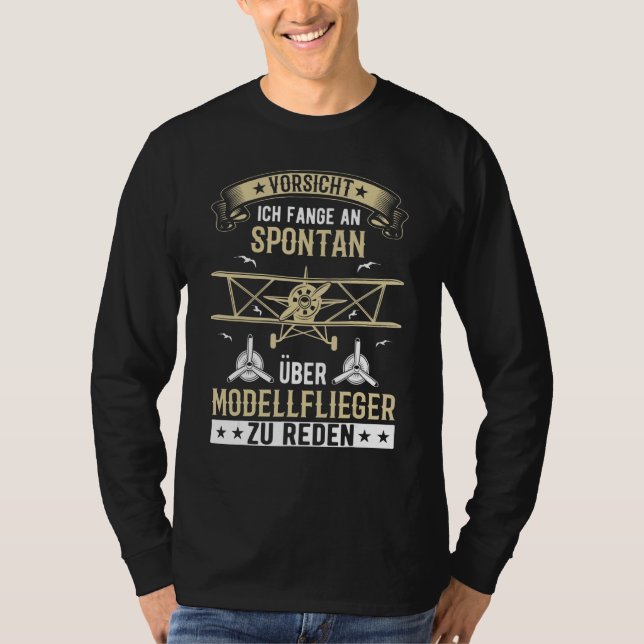 Camiseta Modelo de avión Modelo Modo de construcción de mod (Anverso)