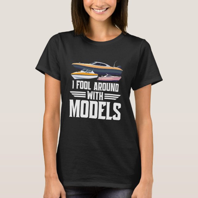 Camiseta Modelo de Capitán de RC Barco de Control Remoto Mo (Anverso)