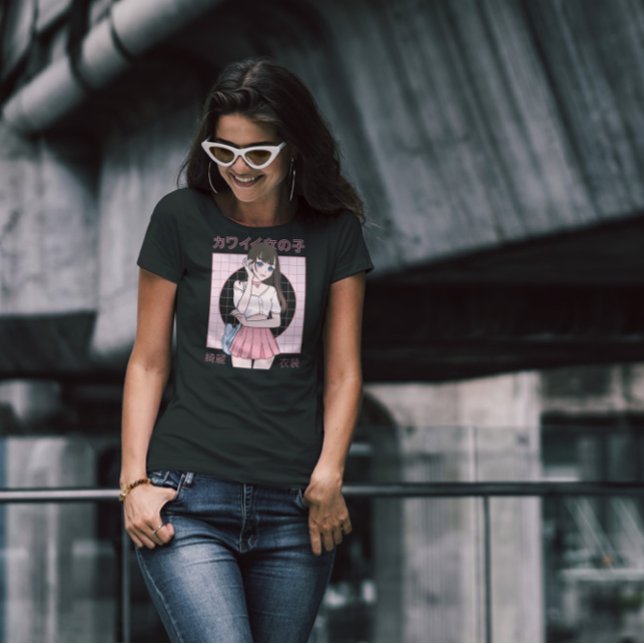 Camiseta Modelo de Chica japonés animado (Subido por el creador)