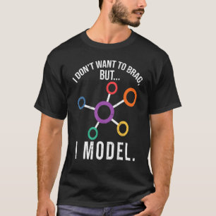 Camiseta Modelo de Codificación de Humor de Ciencia de Dato