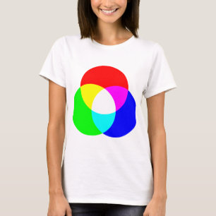 Camiseta Modelo de color del RGB