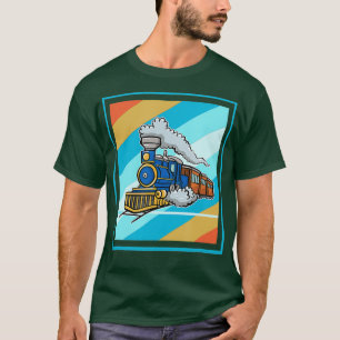 Camiseta Modelo de Conductor de Tren Vintage Ingeniero Ferr