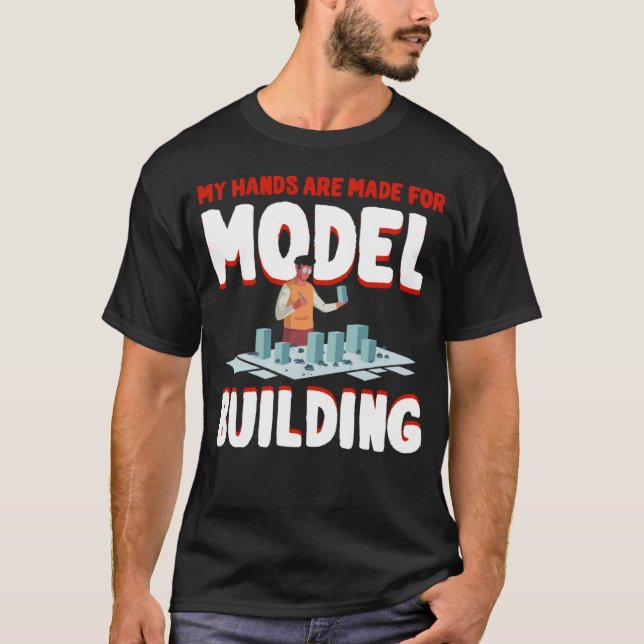 Camiseta Modelo de construcción de coches Tren Builder Kit  (Anverso)