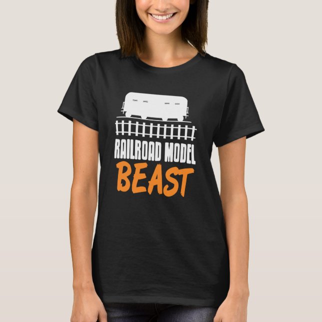 Camiseta Modelo de ferrocarril Bestia Constructor extremo H (Anverso)