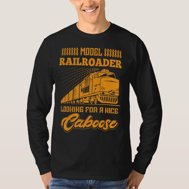 Camiseta Modelo de Ferrocarril modelo Locomotora Ferrocarri (Anverso)