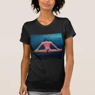 Camiseta Modelo De Gimnasio Femenino Split Thunder_Cove