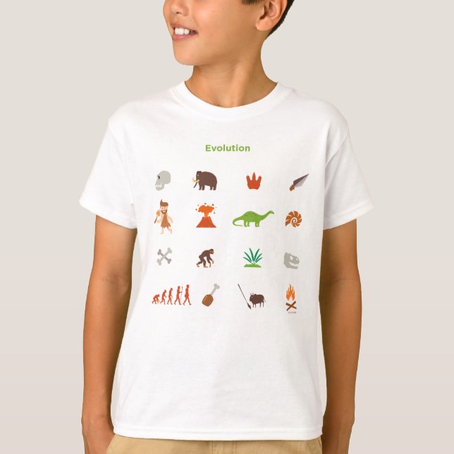 Camiseta Modelo de la evolución (Anverso)